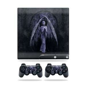  Sony Playstation 3 PS3 Slim Skins + 2 Controller Skins Fantasy Angel