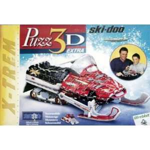 Snowmobile Ski Doo, 293 Piece 3D Jigsaw Puzzle Made by Wrebbit Puzz 3D